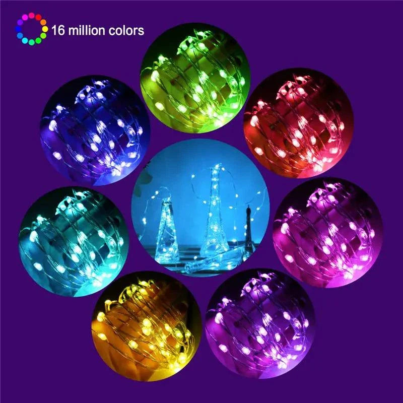 LED String Lights Christmas with 16 million colors and dynamic modes.