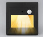 Indoor wall LED lighting with PIR motion sensor, black design, ideal for energy-efficient home illumination.