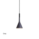 Gray Funnel Pendant Light with sleek design, adding a touch of charm and warmth to any room.