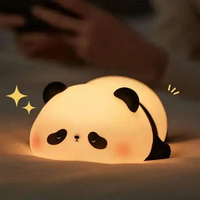 LED Night Lights Cute Sheep Panda Lamp for kids' room ambiance.