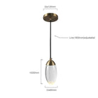 Raindrop Pendant Lights with sleek modern design and adjustable height.