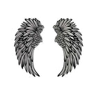 Angel Wings Wall Art with LED Lights for elegant home decor enhancement.