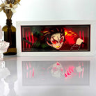 Anime neon light box featuring a vibrant character design.