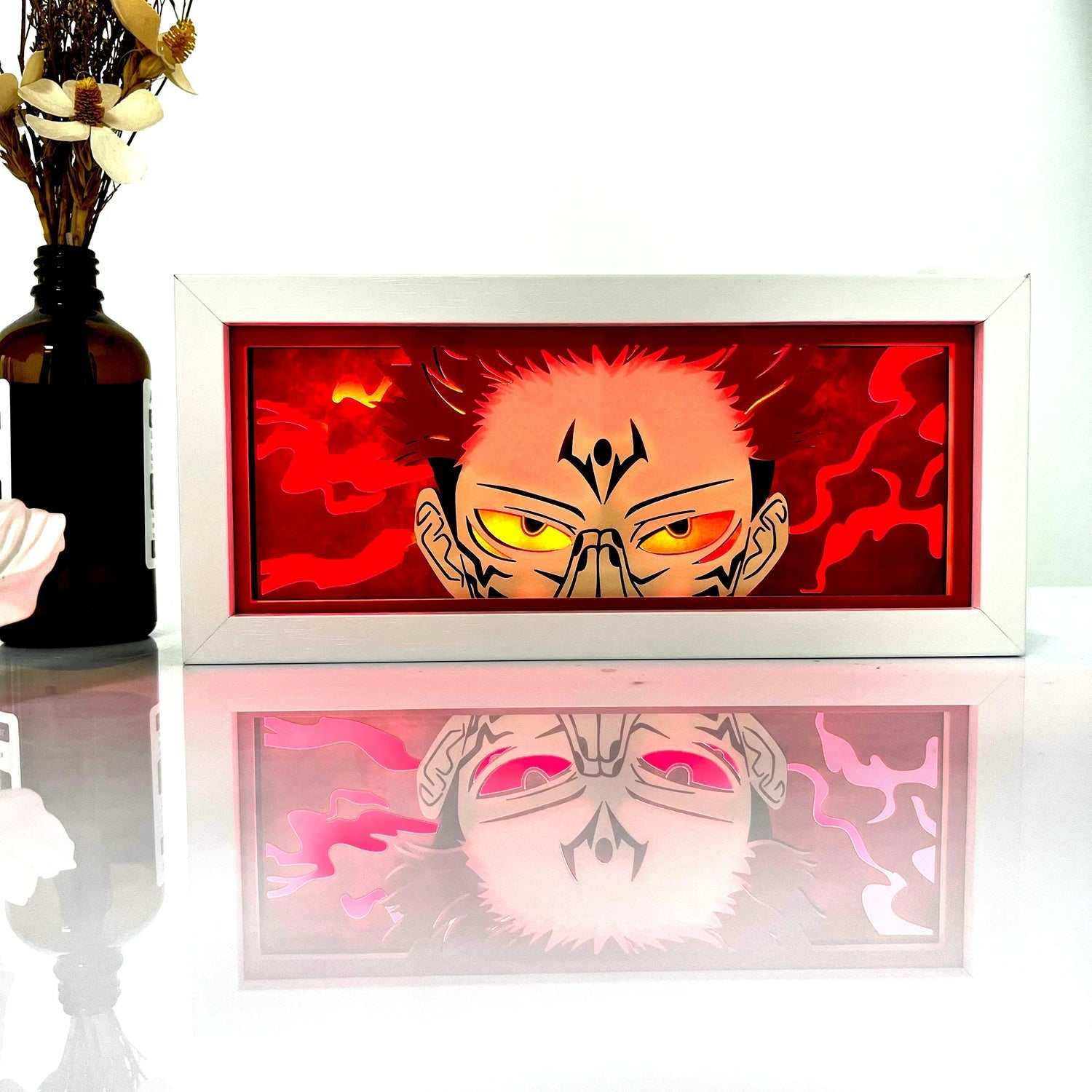 Anime neon light box featuring a popular character design.