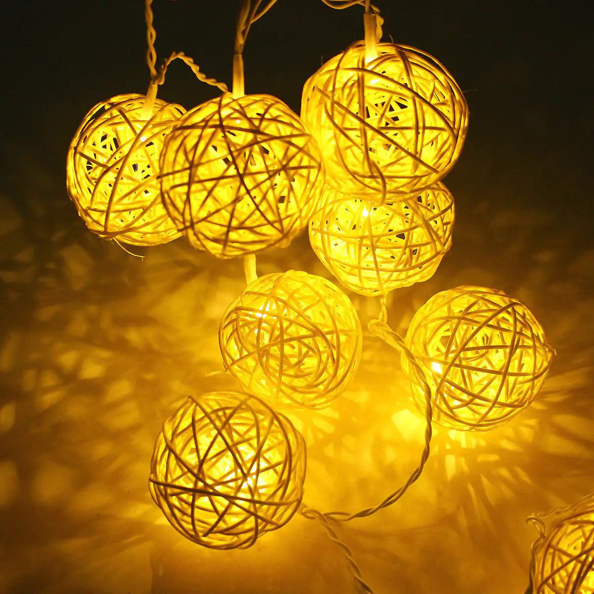 Enchanted Fairy Orb Lights glowing with warm magical illumination.