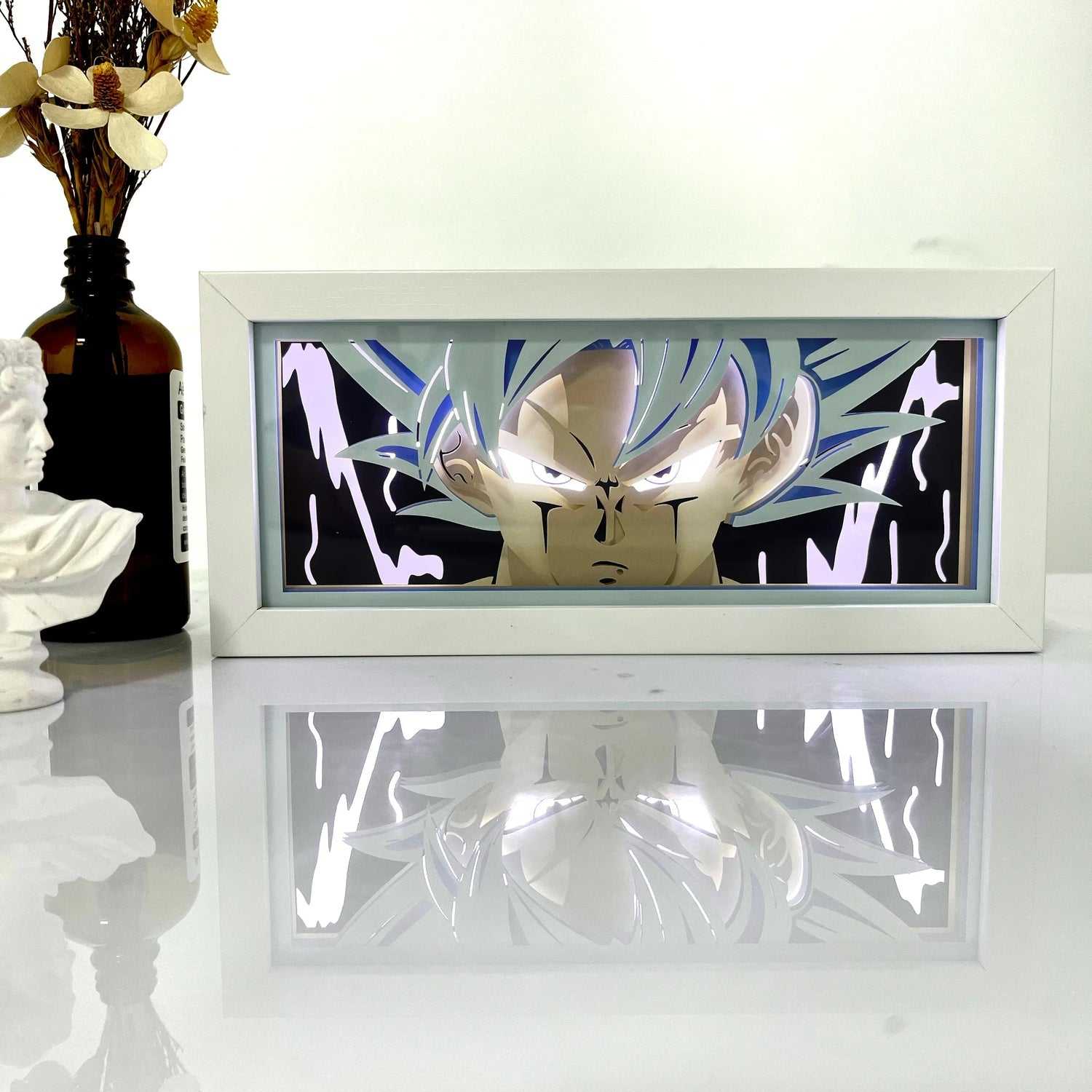 Anime neon light box featuring a popular character, perfect for decorating your space.