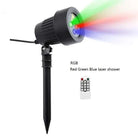 Christmas Laser Projector Lights with RGB lasers and remote control for festive outdoor displays.