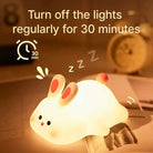 LED Night Lights Cute Sheep Panda Lamp creating cozy ambiance in a room.