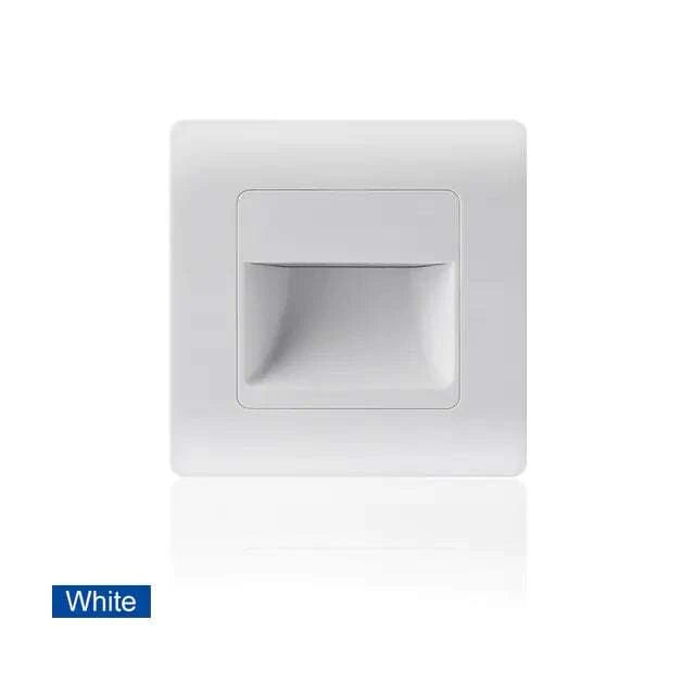 White Indoor Wall LED Lighting with PIR Motion Sensor for energy-efficient illumination and modern décor.